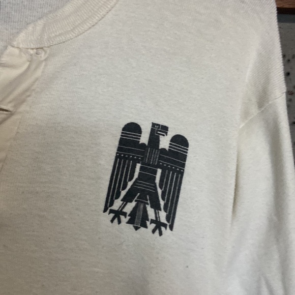 ❗️CLOSET CLOSING❗️ Native Thunderbird Spirit Chief Indian Henley Top L - Picture 3 of 9